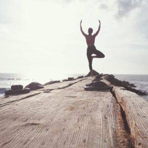 Yoga sur la plage