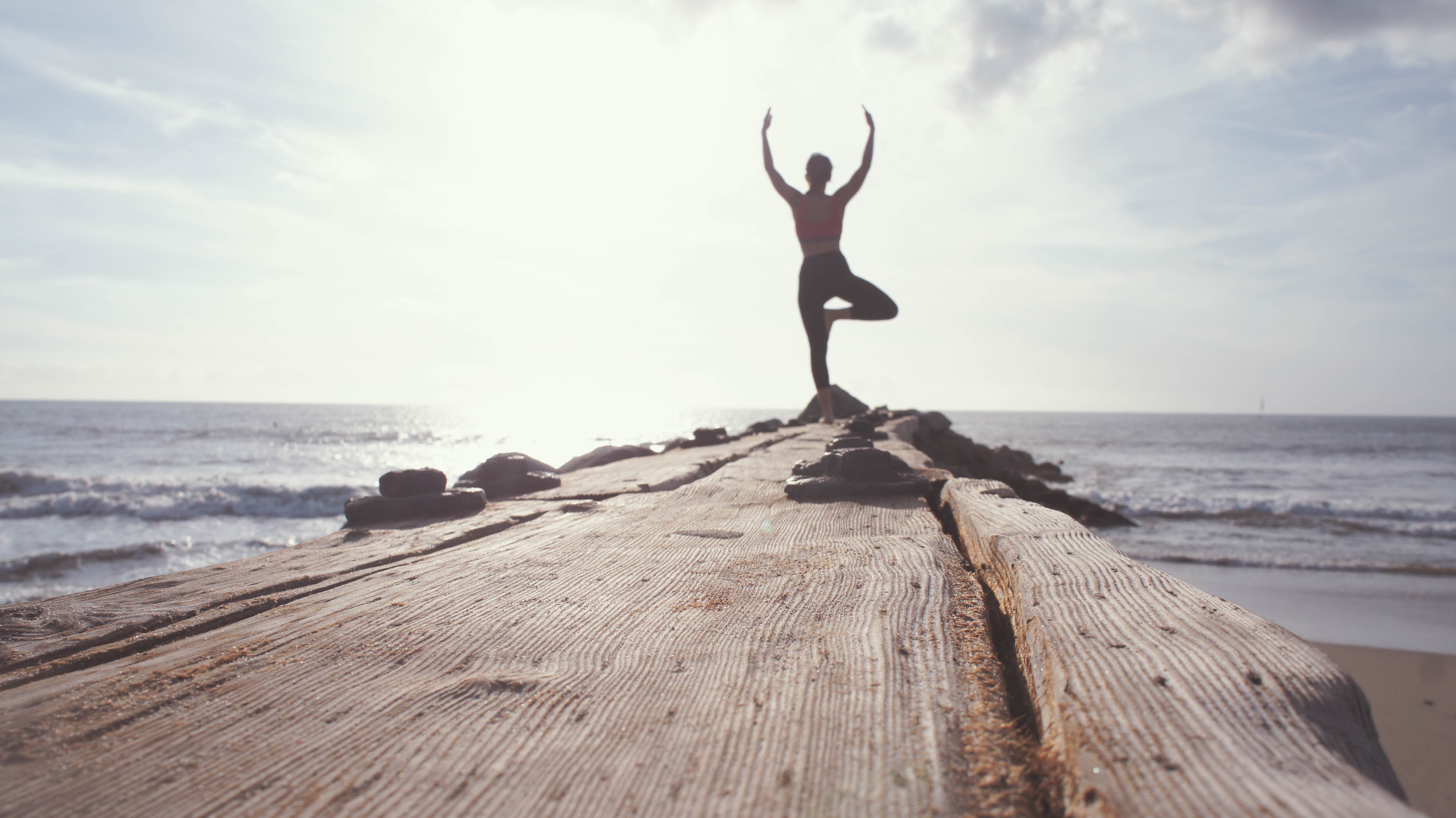 Yoga sur la plage